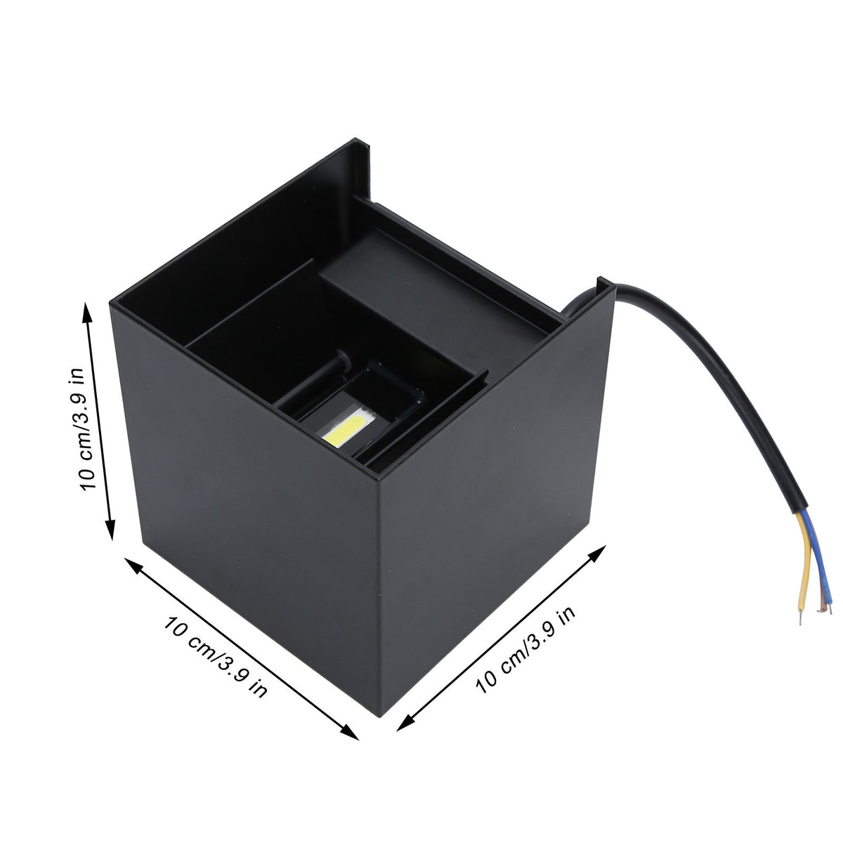 12W LED Wall Light Outdoor IP65 Waterproof Square Wall Lamp Garden Decorative Lighting Lamp