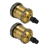 2PCS Vintage Lamp Socket Retro Aluminum Lamp Holder DIY Accessories for E26/27 Vintage BulbsYellow Bronze