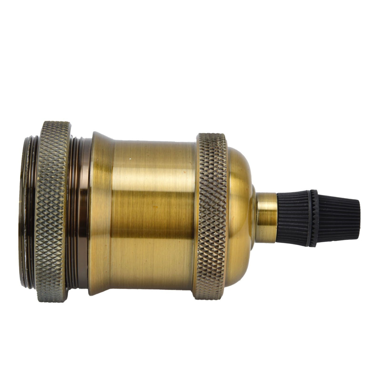 2PCS Vintage Lamp Socket Retro Aluminum Lamp Holder DIY Accessories for E26/27 Vintage BulbsYellow Bronze