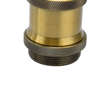 2PCS Vintage Lamp Socket Retro Aluminum Lamp Holder DIY Accessories for E26/27 Vintage BulbsYellow Bronze - Extra Image