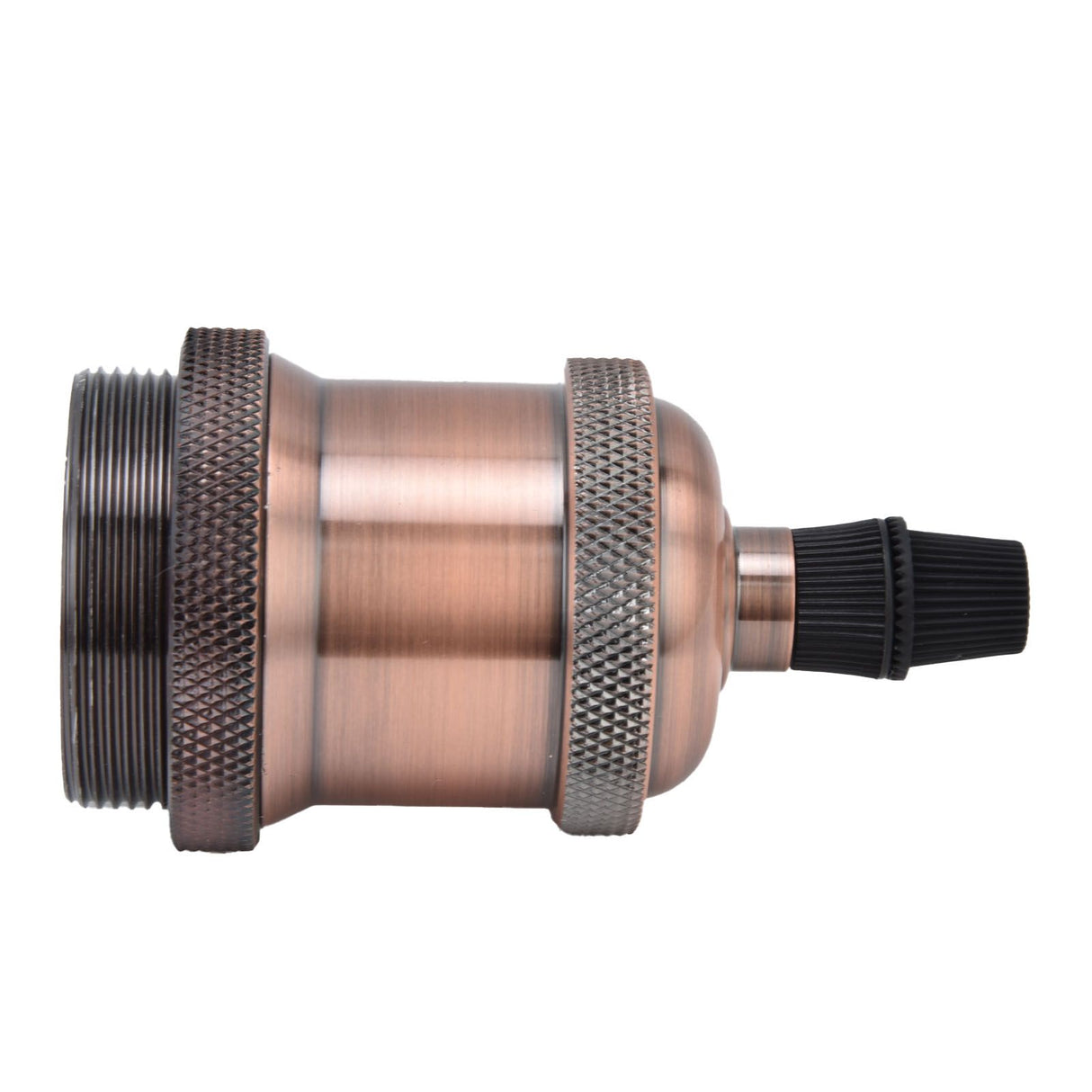 2PCS Vintage Lamp Socket Retro Aluminum Lamp Holder DIY Accessories for E26/27 Vintage BulbsRed Bronze