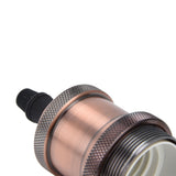 2PCS Vintage Lamp Socket Retro Aluminum Lamp Holder DIY Accessories for E26/27 Vintage BulbsRed Bronze - Extra Image