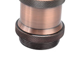 2PCS Vintage Lamp Socket Retro Aluminum Lamp Holder DIY Accessories for E26/27 Vintage BulbsRed Bronze