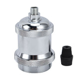 2PCS Vintage Lamp Socket Retro Aluminum Lamp Holder DIY Accessories for E26/27 Vintage BulbsSilver - Extra Image