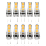 10pcs G4 LED Bulbs 2W Bi Pin Base Dimmable Bulbs for Chandelier Ceiling Lamp Table Lamp Warm White 3000K AC 12‑24V