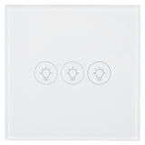 WiFi Touch Light Switch Voice Control Dimmable Smart Wall Touch Switch with Timer for Tuya 90‑250V