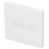 WiFi Touch Light Switch Voice Control Dimmable Smart Wall Touch Switch with Timer for Tuya 90‑250V