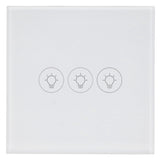 WiFi Touch Light Switch Voice Control Dimmable Smart Wall Touch Switch with Timer for Tuya 90‑250V