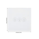 WiFi Touch Light Switch Voice Control Dimmable Smart Wall Touch Switch with Timer for Tuya 90‑250V - Extra Image