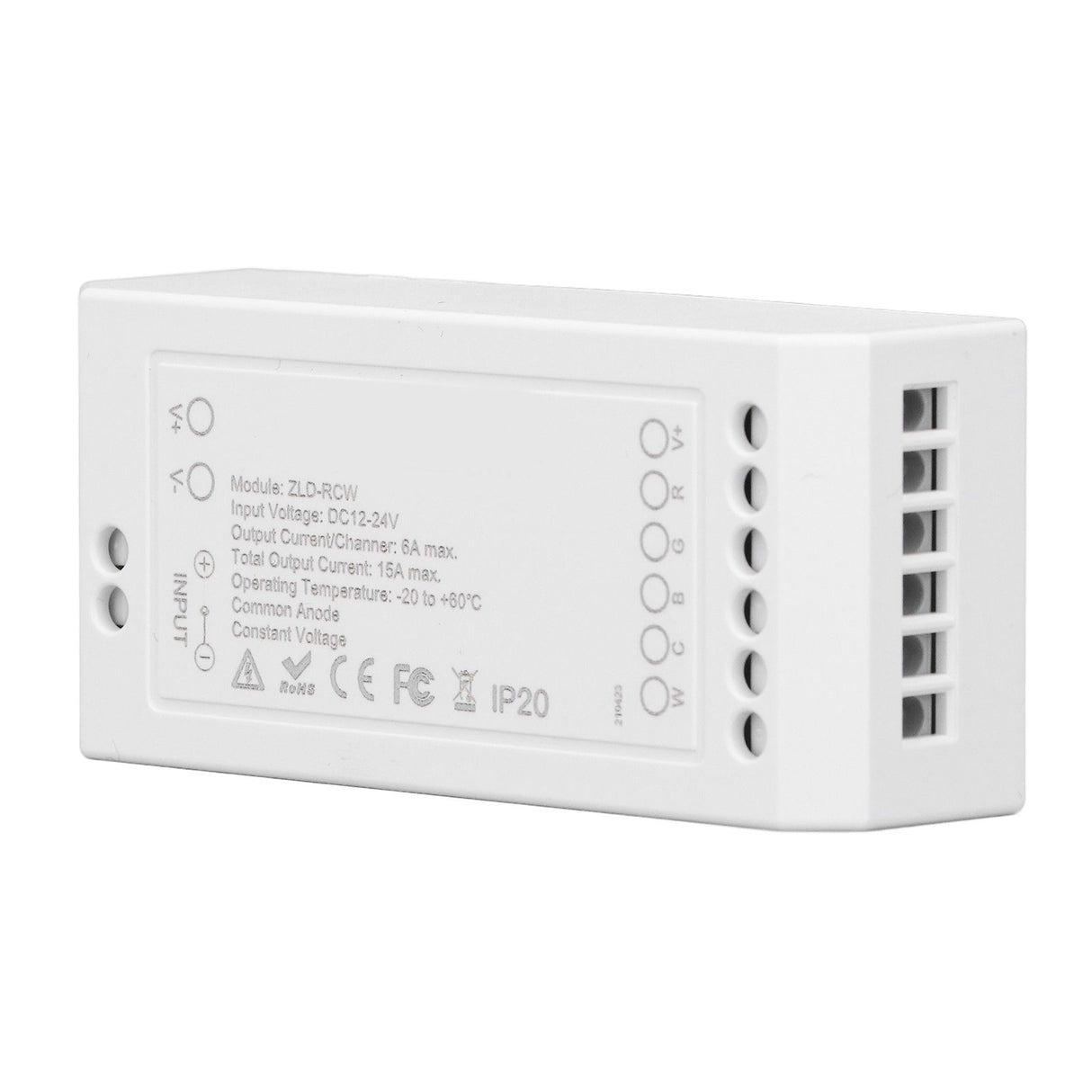 For Zigbee LED Driver Smart Home LED Strip Controller RGB+CW Light Strip Controller with App DC12~24V