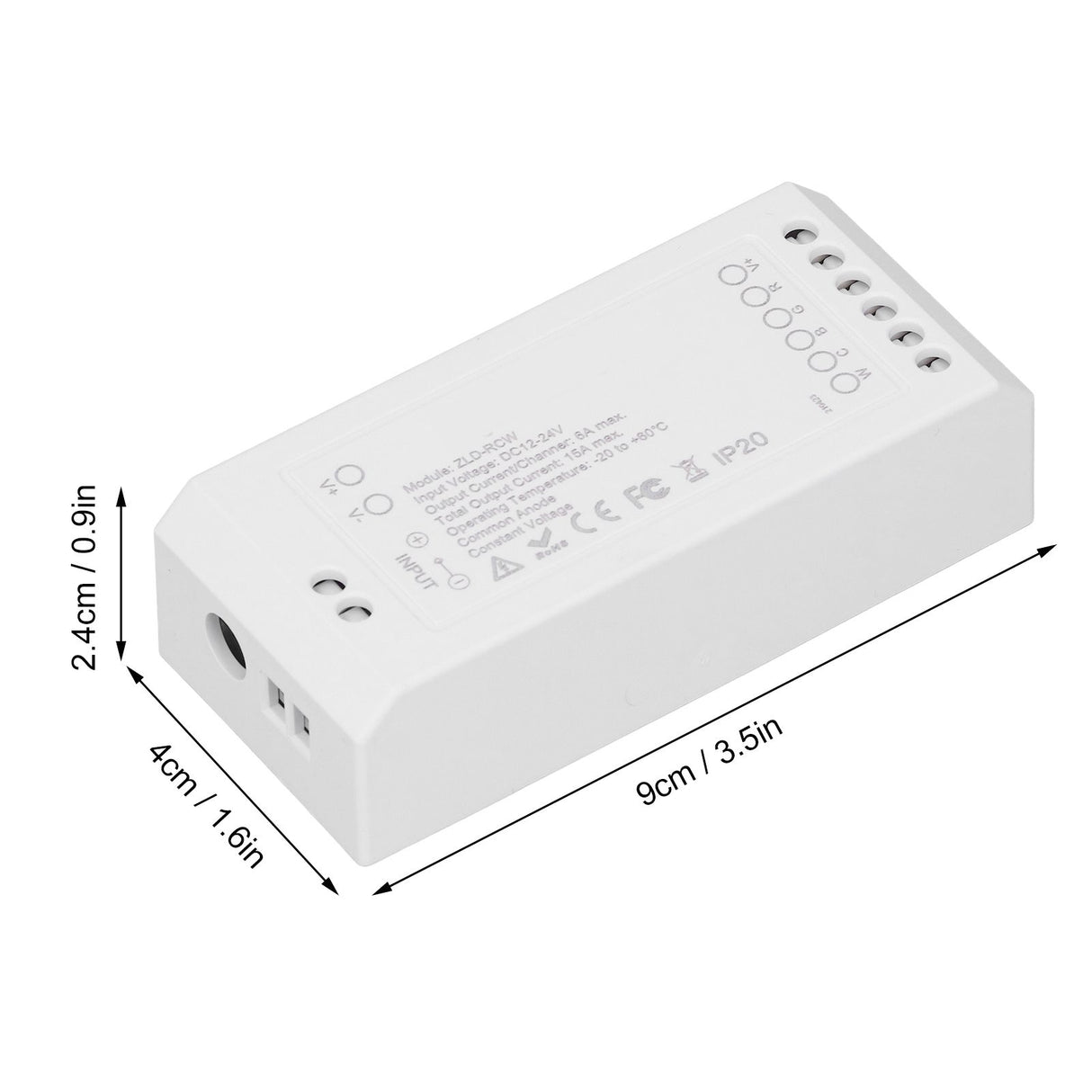 For Zigbee LED Driver Smart Home LED Strip Controller RGB+CW Light Strip Controller with App DC12~24V