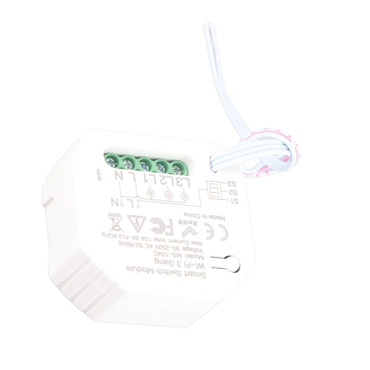Smart Light Switch Module WiFi Home Light Switch Control 3 Gang Wireless Support Smart Speaker for Tuya