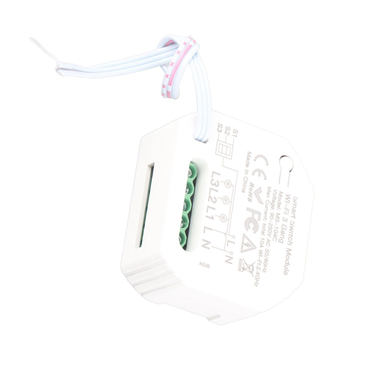 Smart Light Switch Module WiFi Home Light Switch Control 3 Gang Wireless Support Smart Speaker for Tuya