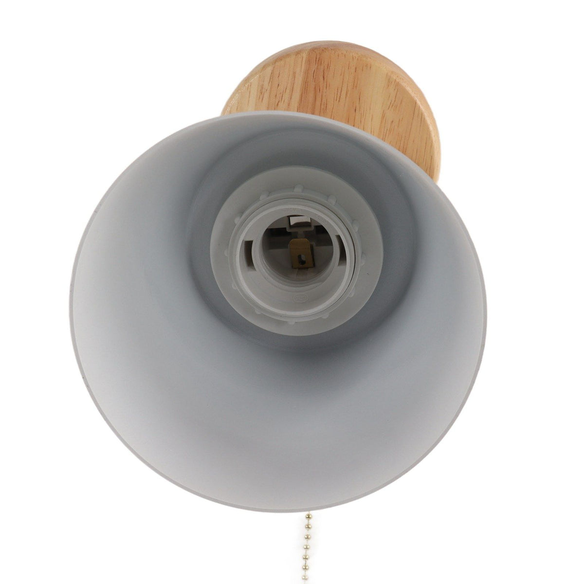 Macaron Bedside Wall Lamp Space Saving Pink Lampshade Wall Sconces with Wood Base for Living Room Bedroom Office 100‑240V
