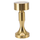 LED Table Lamp Rechargeable Battery Gold High Brightness Electroplating Drawing Process Impact Resistance Night Light B742