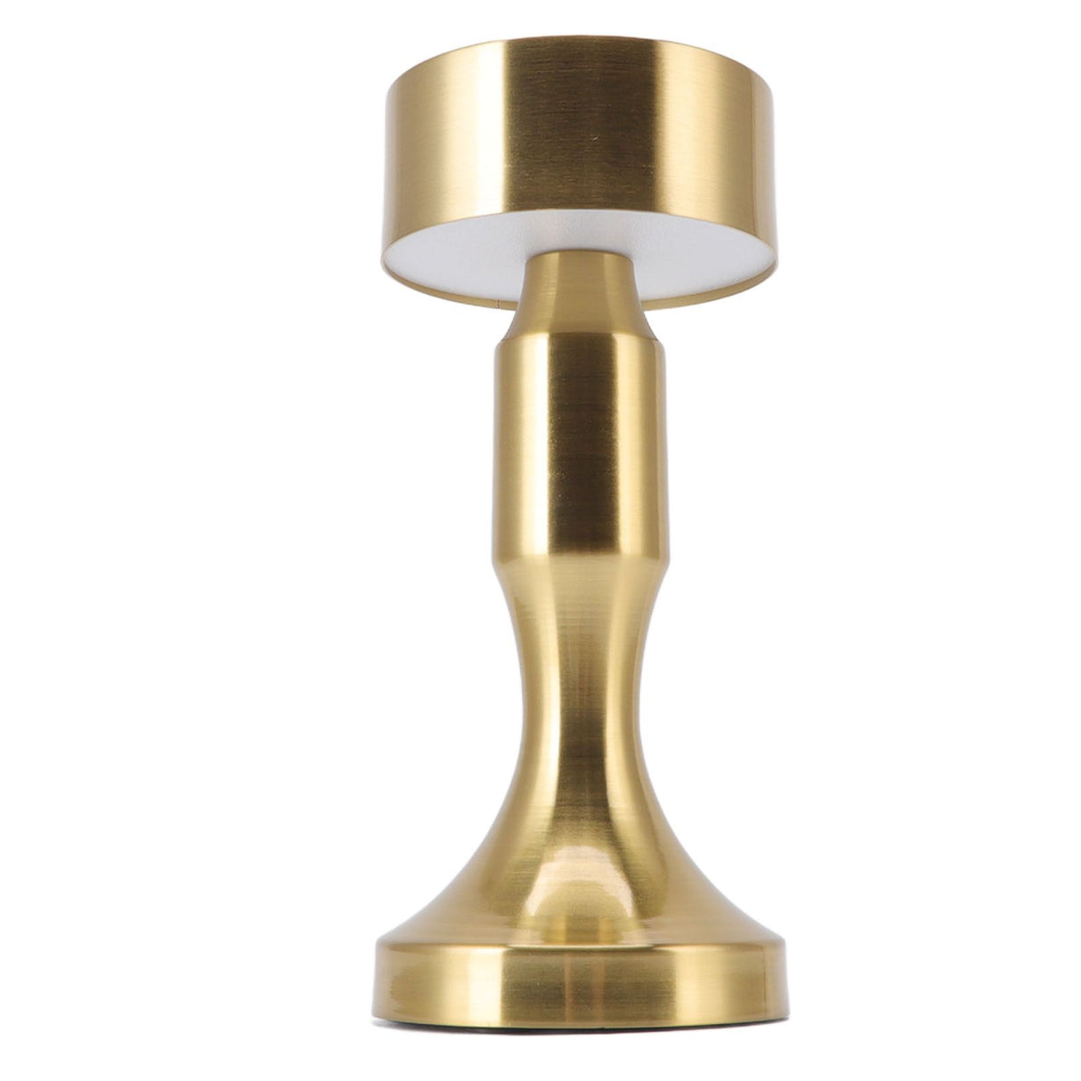 LED Table Lamp Rechargeable Battery Gold High Brightness Electroplating Drawing Process Impact Resistance Night Light B742