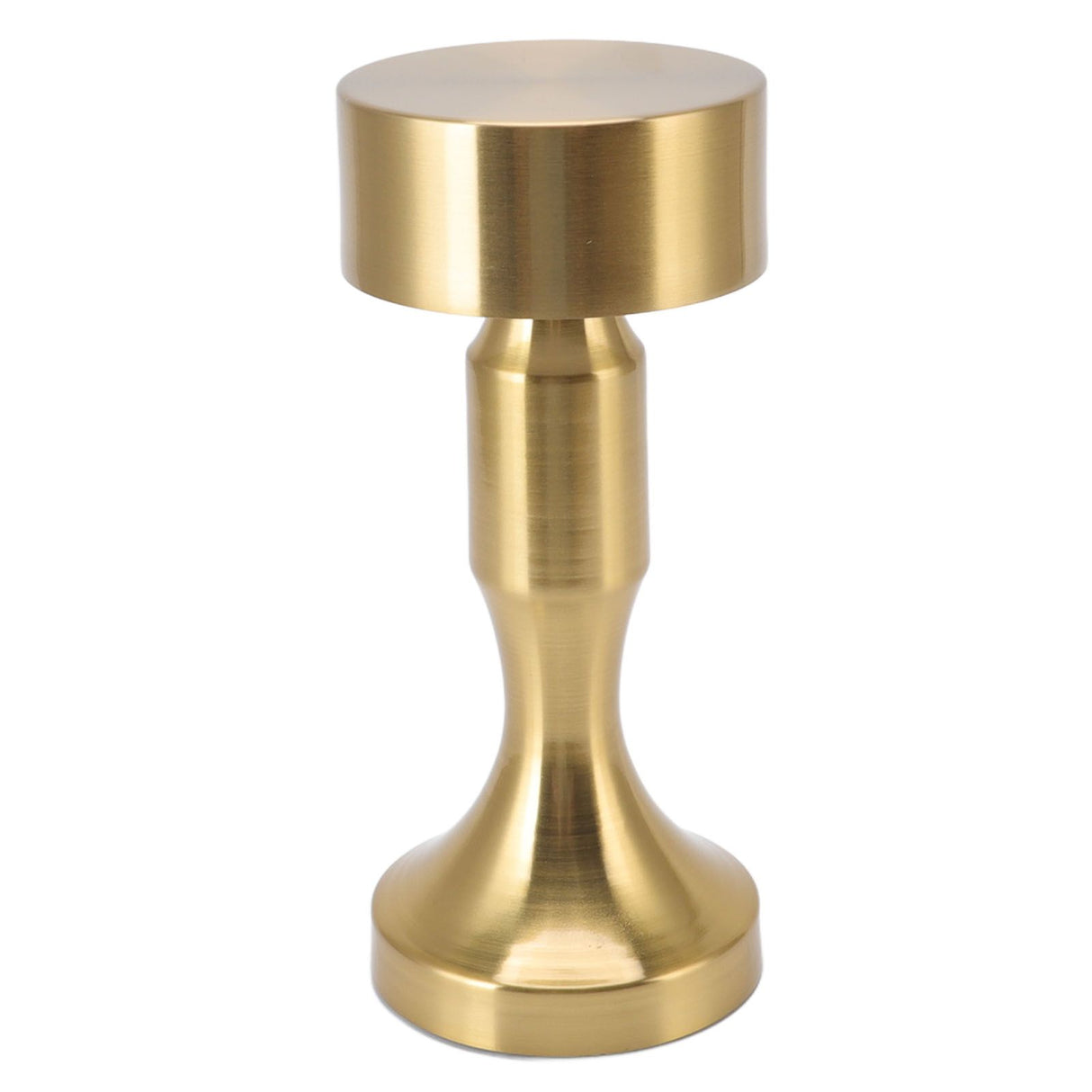 LED Table Lamp Rechargeable Battery Gold High Brightness Electroplating Drawing Process Impact Resistance Night Light B742