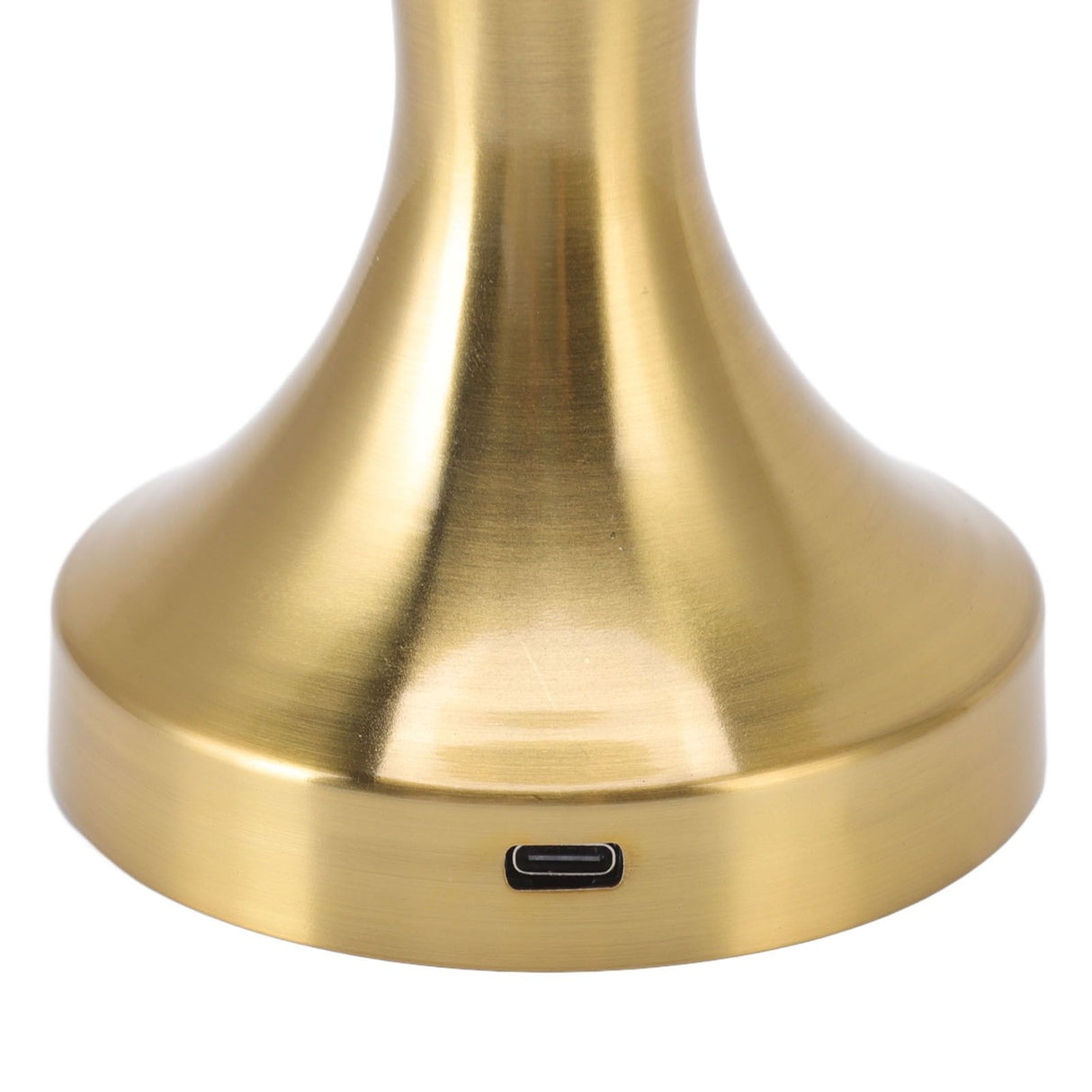 LED Table Lamp Rechargeable Battery Gold High Brightness Electroplating Drawing Process Impact Resistance Night Light B742
