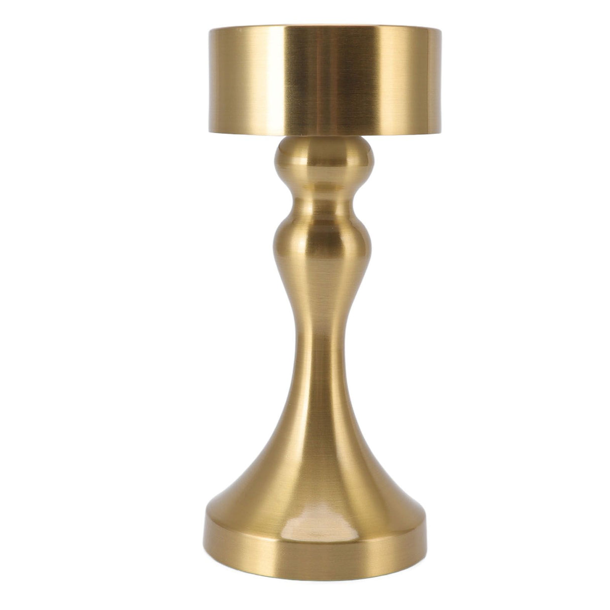 LED Table Lamp Rechargeable Battery Gold High Brightness Electroplating Drawing Process Impact Resistance Night Light B744