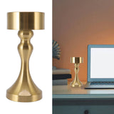 LED Table Lamp Rechargeable Battery Gold High Brightness Electroplating Drawing Process Impact Resistance Night Light B744