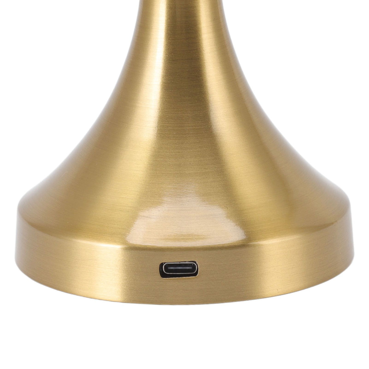 LED Table Lamp Rechargeable Battery Gold High Brightness Electroplating Drawing Process Impact Resistance Night Light B744