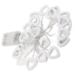 LED String Lights Heart Shaped Fairy String Lights Battery Powered for Garden Holiday Wedding Birthday Party 3 Meter 20LED