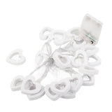 LED String Lights Heart Shaped Fairy String Lights Battery Powered for Garden Holiday Wedding Birthday Party 3 Meter 20LED