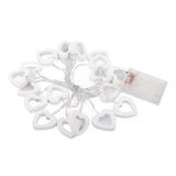 LED String Lights Heart Shaped Fairy String Lights Battery Powered for Garden Holiday Wedding Birthday Party 3 Meter 20LED