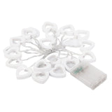 LED String Lights Heart Shaped Fairy String Lights Battery Powered for Garden Holiday Wedding Birthday Party 3 Meter 20LED