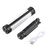 Work Light Three Sides Foldable LED with Tripod USB Charging Camping Lamp for Outdoor Shooting