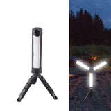 Work Light Three Sides Foldable LED with Tripod USB Charging Camping Lamp for Outdoor Shooting