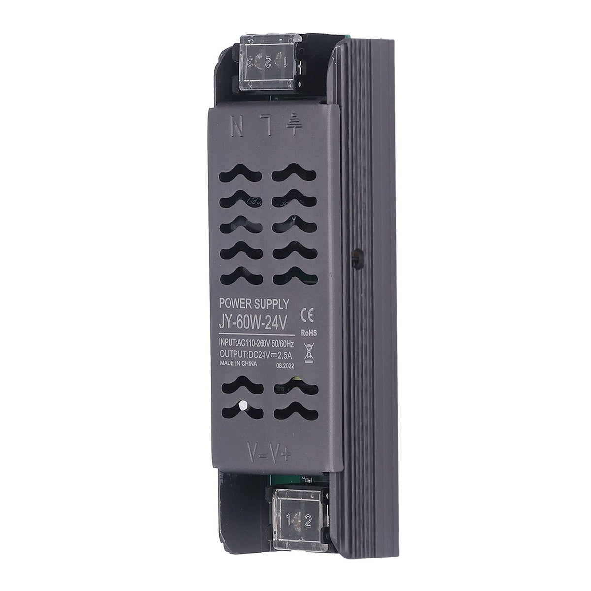 24V Power Supply 60W DC24V IP20 AC110 to 260V to 24V Copper Aluminum Alloy Hollow Design LED Transformer