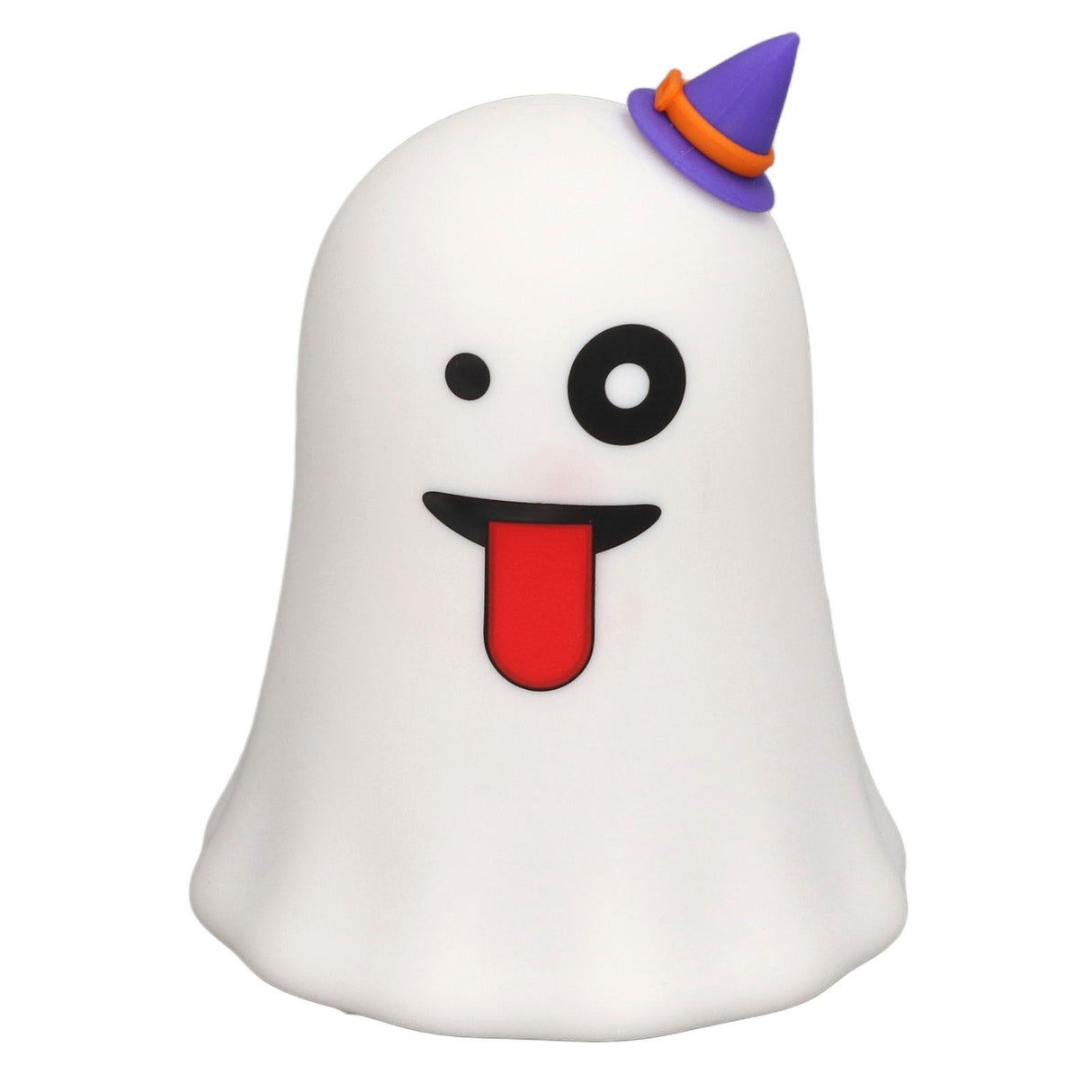 LED Cute Night Lamp Ghost Shaped 7 Colors Light USB Charging Silicone and ABS Bed Light for Kids Bedroom Halloween