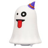 LED Cute Night Lamp Ghost Shaped 7 Colors Light USB Charging Silicone and ABS Bed Light for Kids Bedroom Halloween - Rear View