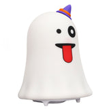 LED Cute Night Lamp Ghost Shaped 7 Colors Light USB Charging Silicone and ABS Bed Light for Kids Bedroom Halloween