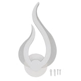 LED Wall Light Flame Shaped Simple Design Acrylic Aluminum Alloy Wall Sconce for Study Corridor Bedroom 85‑265V