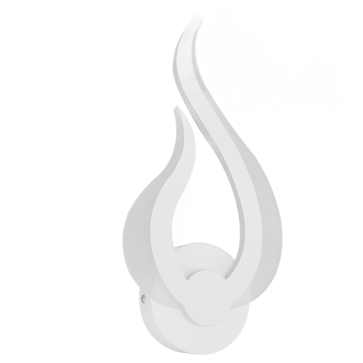 LED Wall Light Flame Shaped Simple Design Acrylic Aluminum Alloy Wall Sconce for Study Corridor Bedroom 85‑265V