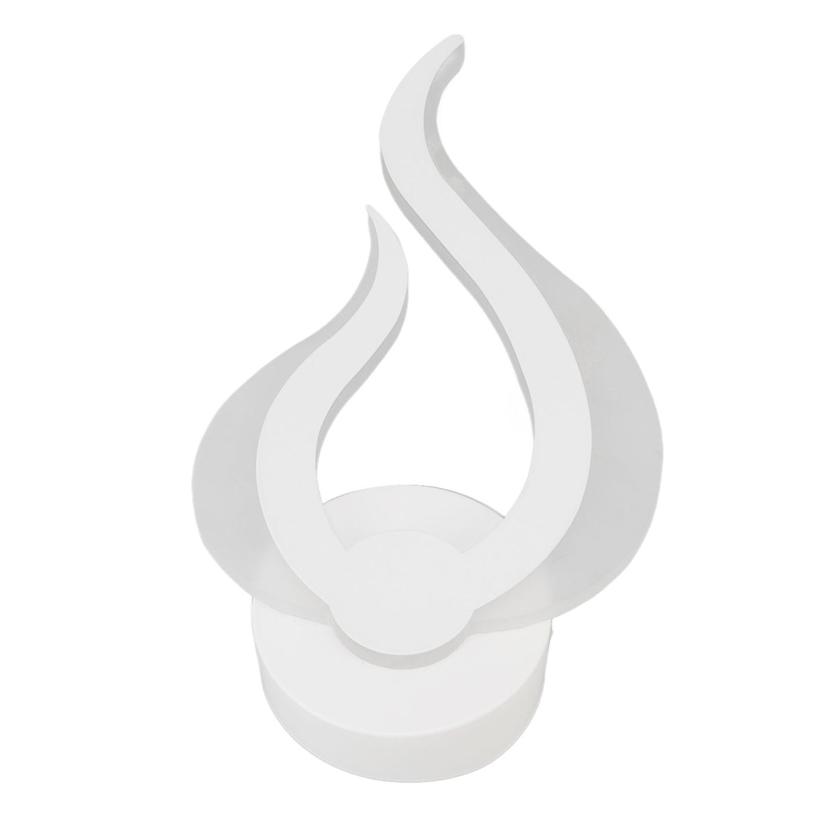 LED Wall Light Flame Shaped Simple Design Acrylic Aluminum Alloy Wall Sconce for Study Corridor Bedroom 85‑265V