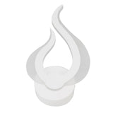LED Wall Light Flame Shaped Simple Design Acrylic Aluminum Alloy Wall Sconce for Study Corridor Bedroom 85‑265V