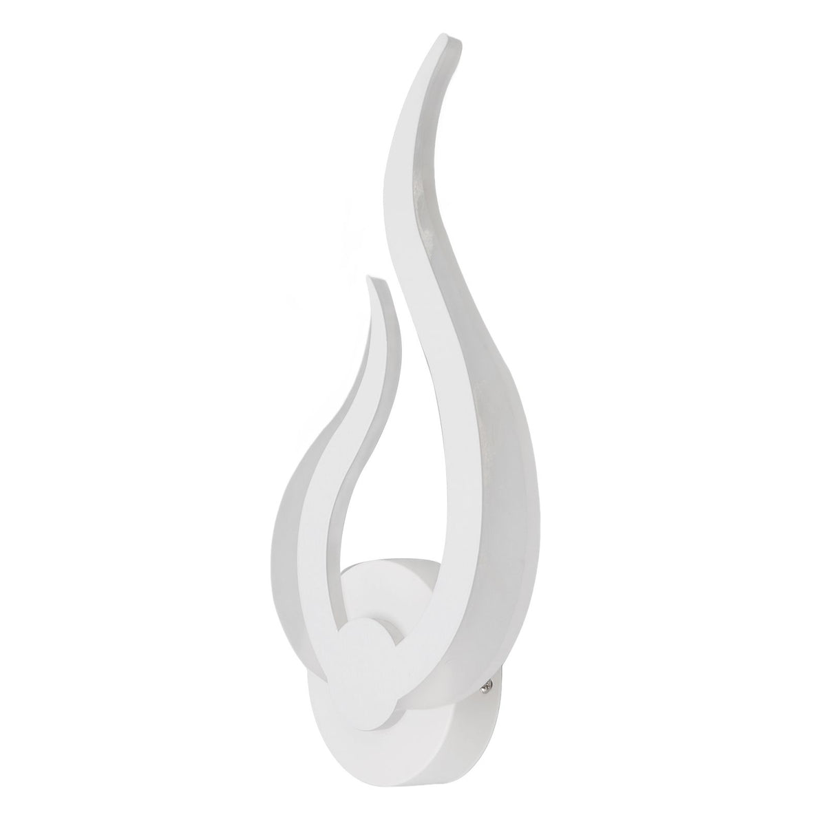 LED Wall Light Flame Shaped Simple Design Acrylic Aluminum Alloy Wall Sconce for Study Corridor Bedroom 85‑265V