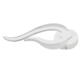 LED Wall Light Flame Shaped Simple Design Acrylic Aluminum Alloy Wall Sconce for Study Corridor Bedroom 85‑265V