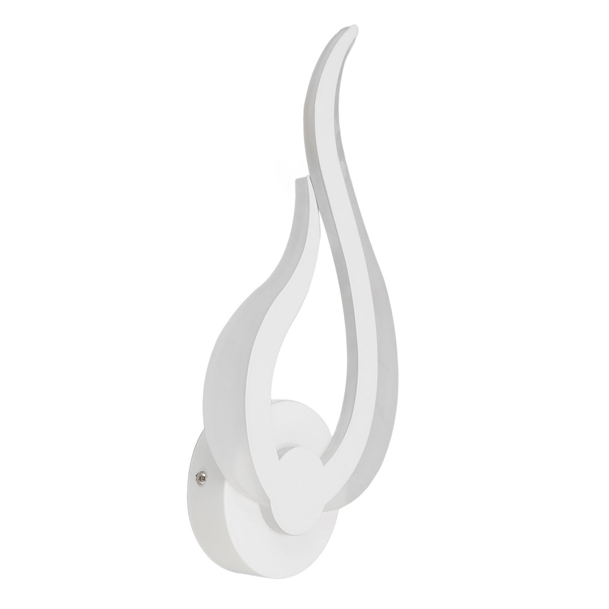 LED Wall Light Flame Shaped Simple Design Acrylic Aluminum Alloy Wall Sconce for Study Corridor Bedroom 85‑265V
