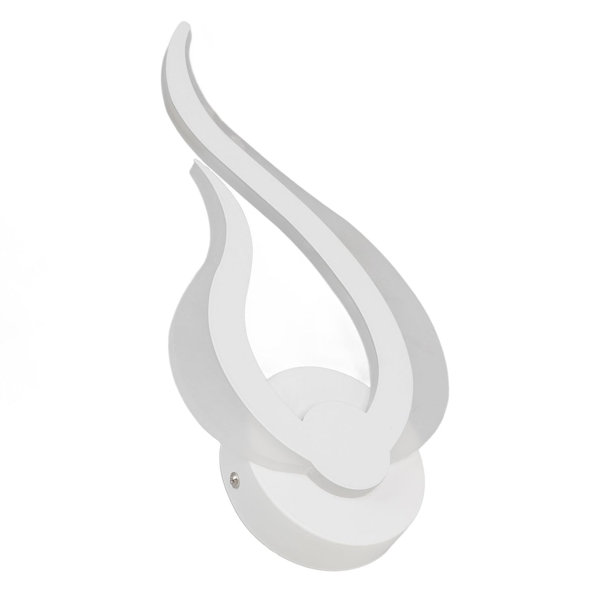 LED Wall Light Flame Shaped Simple Design Acrylic Aluminum Alloy Wall Sconce for Study Corridor Bedroom 85‑265V