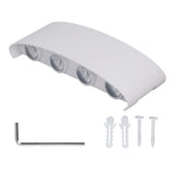 LED Wall Lamp Decorative White Housing White Lighting Indoor Wall Light for Hotel Garden Bedroom 90‑265V 8W