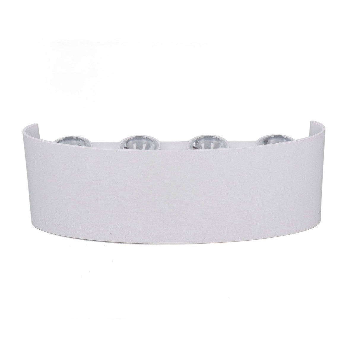 LED Wall Lamp Decorative White Housing White Lighting Indoor Wall Light for Hotel Garden Bedroom 90‑265V 8W