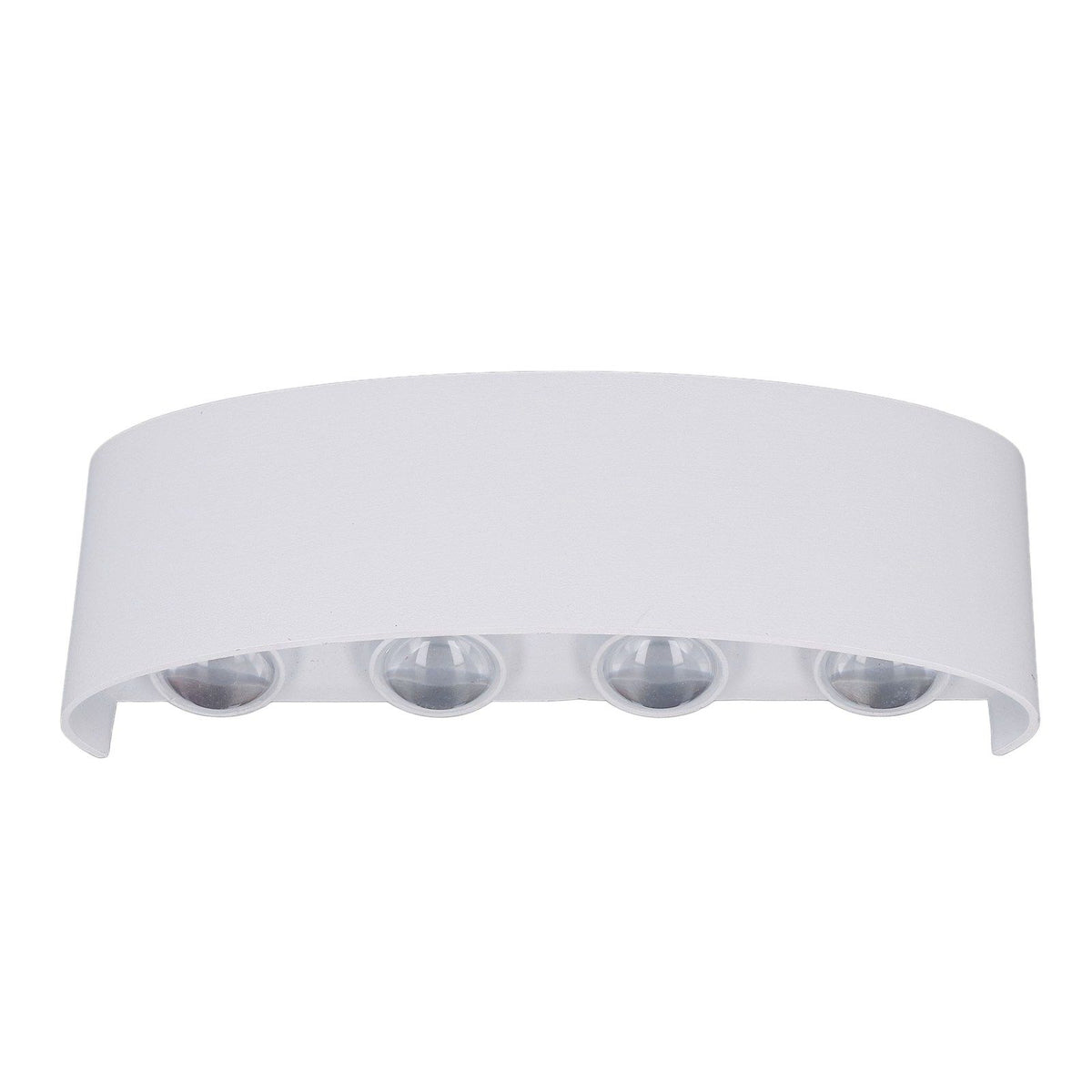 LED Wall Lamp Decorative White Housing White Lighting Indoor Wall Light for Hotel Garden Bedroom 90‑265V 8W
