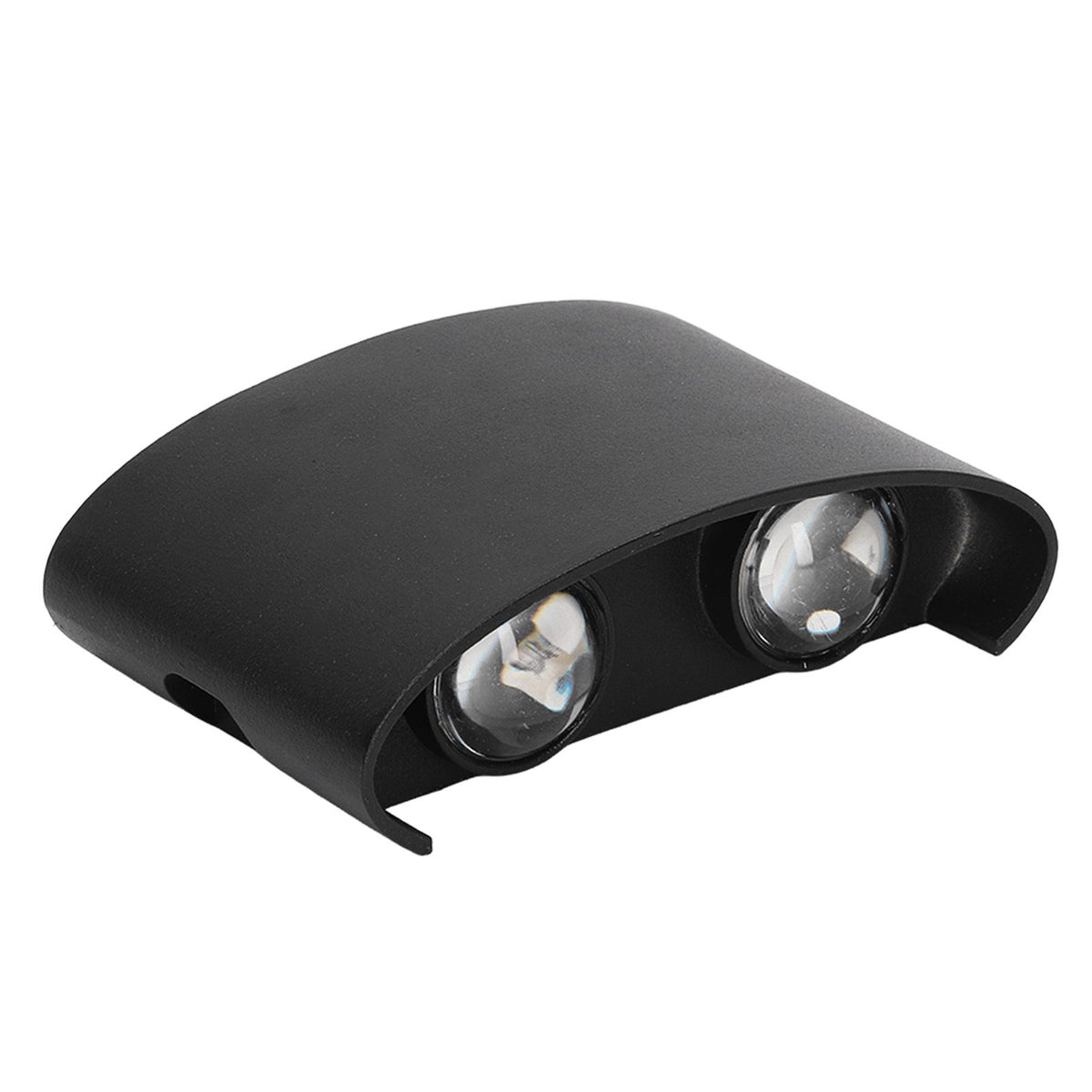LED Wall Lamp Waterproof Modern Sconce Light Indoor Outdoor Decoration 90‑265V 4W Black Shell Warm Light