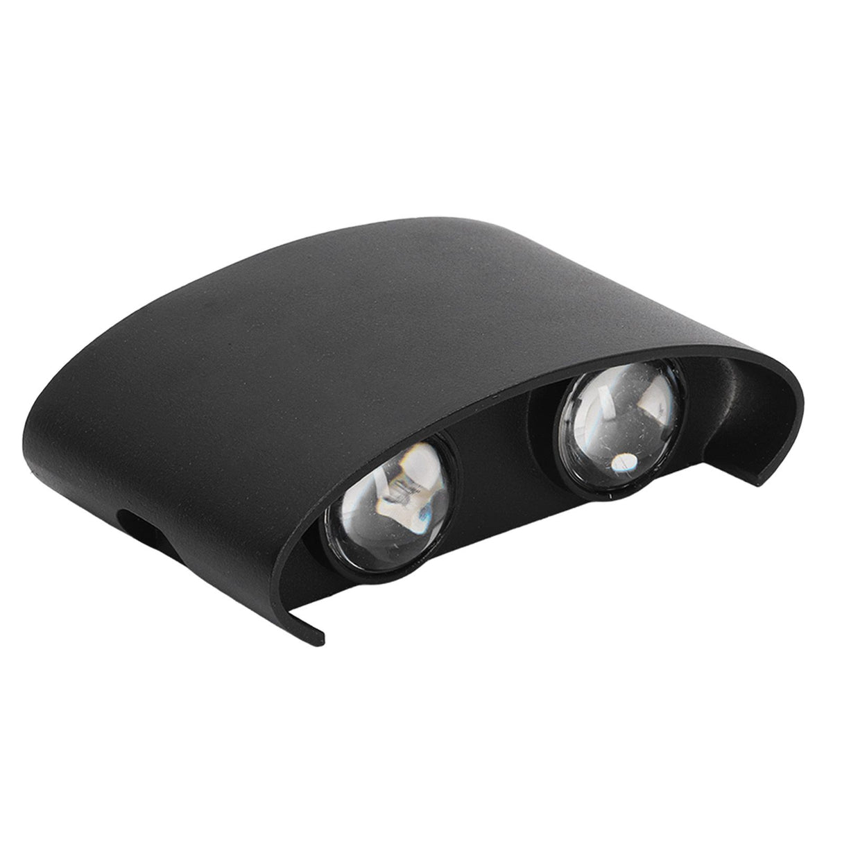 LED Wall Lamp Waterproof Modern Sconce Light Indoor Outdoor Decoration 90‑265V 4W Black Shell Warm Light