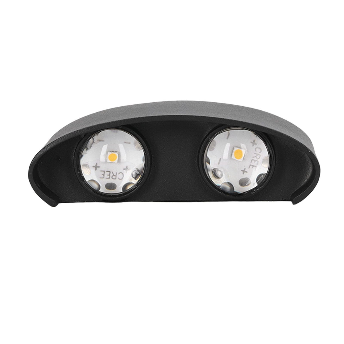 LED Wall Lamp Waterproof Modern Sconce Light Indoor Outdoor Decoration 90‑265V 4W Black Shell Warm Light
