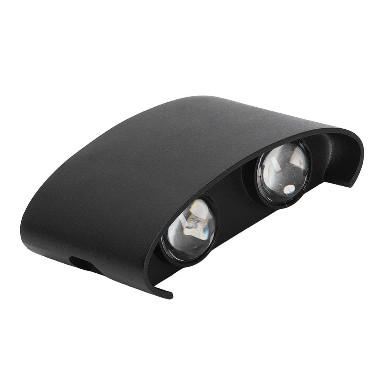 LED Wall Lamp Waterproof Modern Sconce Light Indoor Outdoor Decoration 90‑265V 4W Black Shell Warm Light